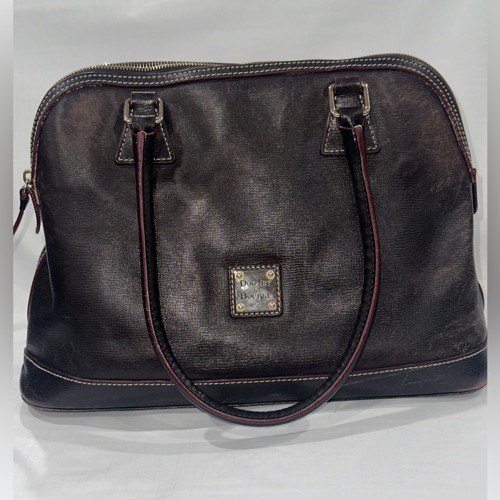 Dooney & Bourke distressed Brown Leather Handbag